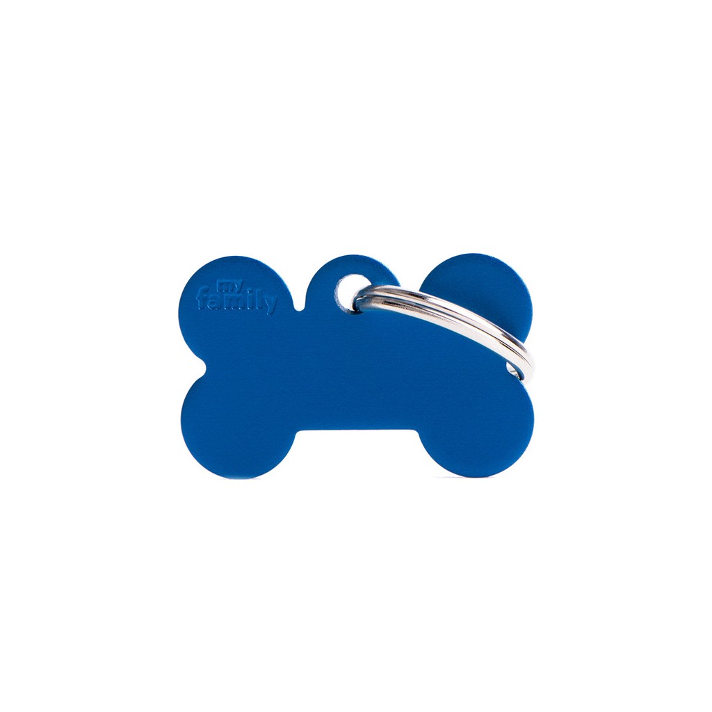 MyFamily Hundemarke Basic Kleiner Knochen Blau 30 x 19 mm MyFamily Hundemarke Basic Kleiner Knochen Blau 30 x 19 mm von MyFamily