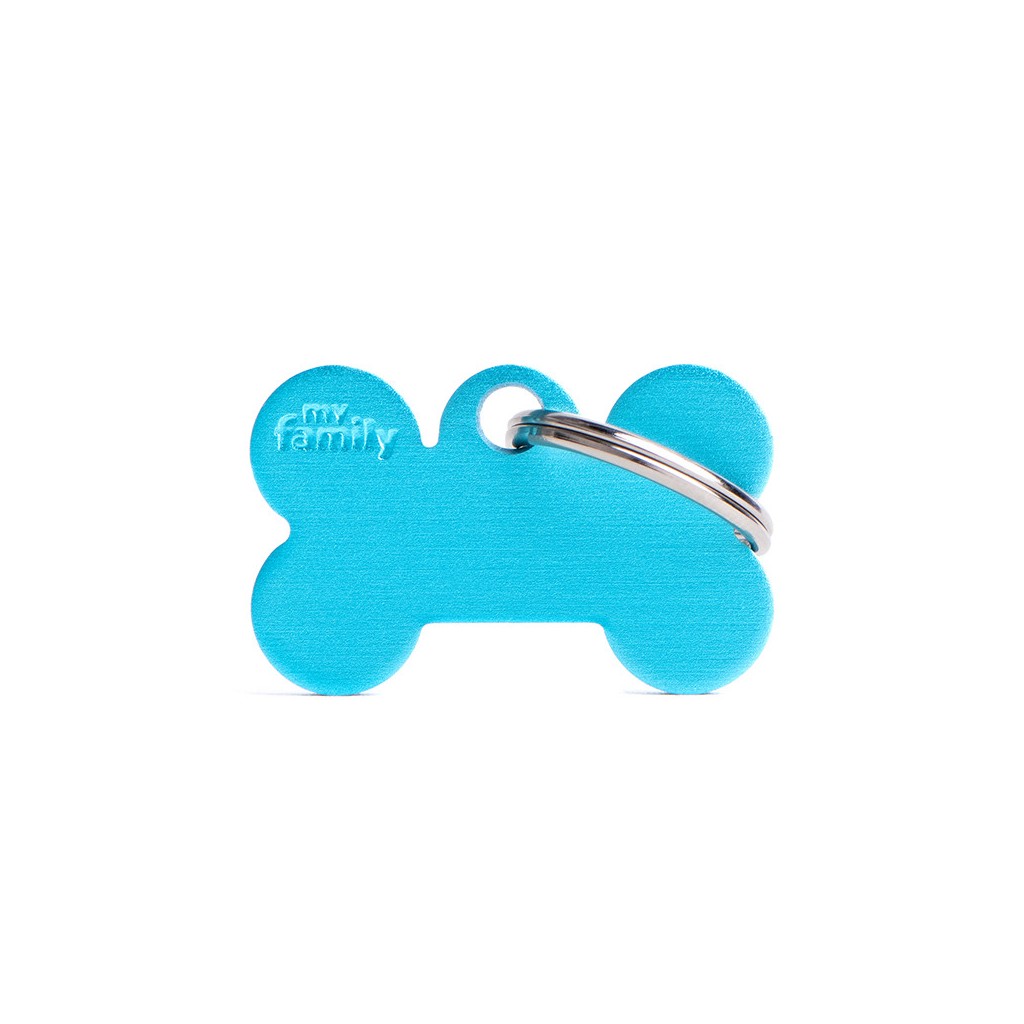 MyFamily Hundemarke Basic Kleiner Knochen Hellblau 30 x 19 mm MyFamily Hundemarke Basic Kleiner Knochen Hellblau 30 x 19 mm von MyFamily