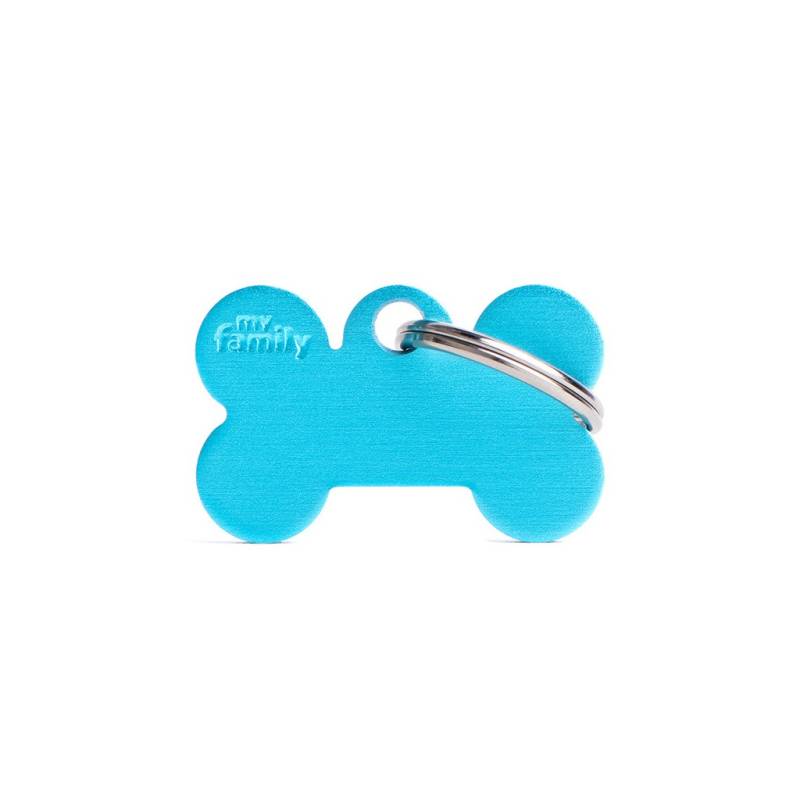 MyFamily Hundemarke Basic Kleiner Knochen Hellblau 30 x 19 mm MyFamily Hundemarke Basic Kleiner Knochen Hellblau 30 x 19 mm von MyFamily