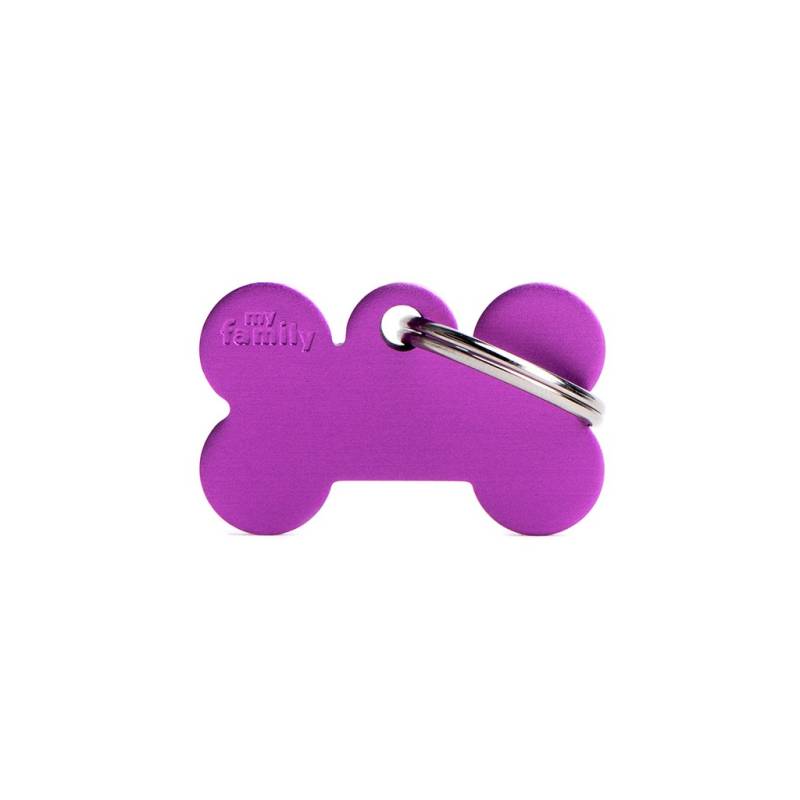 MyFamily Hundemarke Basic Kleiner Knochen Lila 30 x 19 mm MyFamily Hundemarke Basic Kleiner Knochen Lila 30 x 19 mm von MyFamily