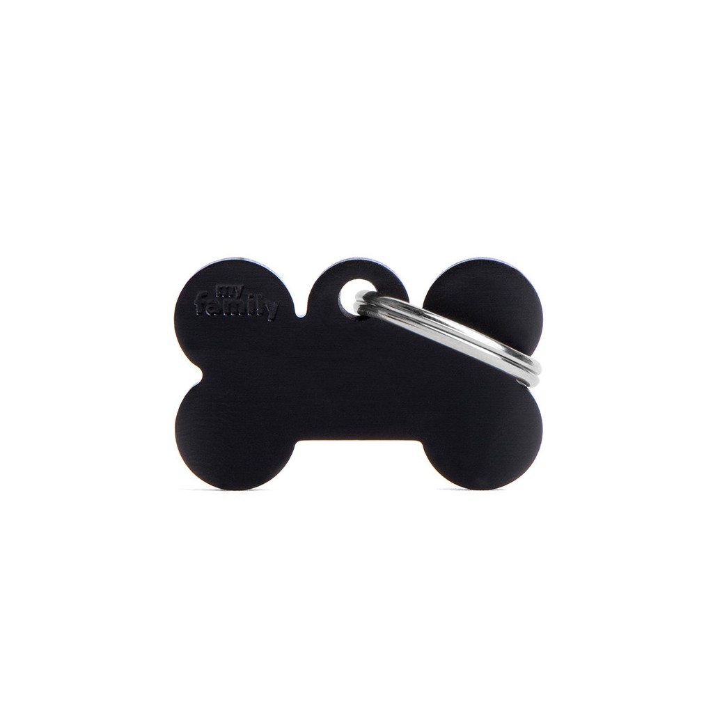 MyFamily Hundemarke Basic Kleiner Knochen Schwarz 30 x 19 mm MyFamily Hundemarke Basic Kleiner Knochen Schwarz 30 x 19 mm von MyFamily