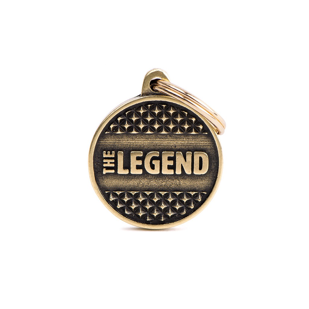 MyFamily Hundemarke Bronx Medium Circle The Legend Altes Gold 26 x 31 mm MyFamily Hundemarke Bronx Medium Circle The Legend Altes Gold 26 x 31 mm von MyFamily