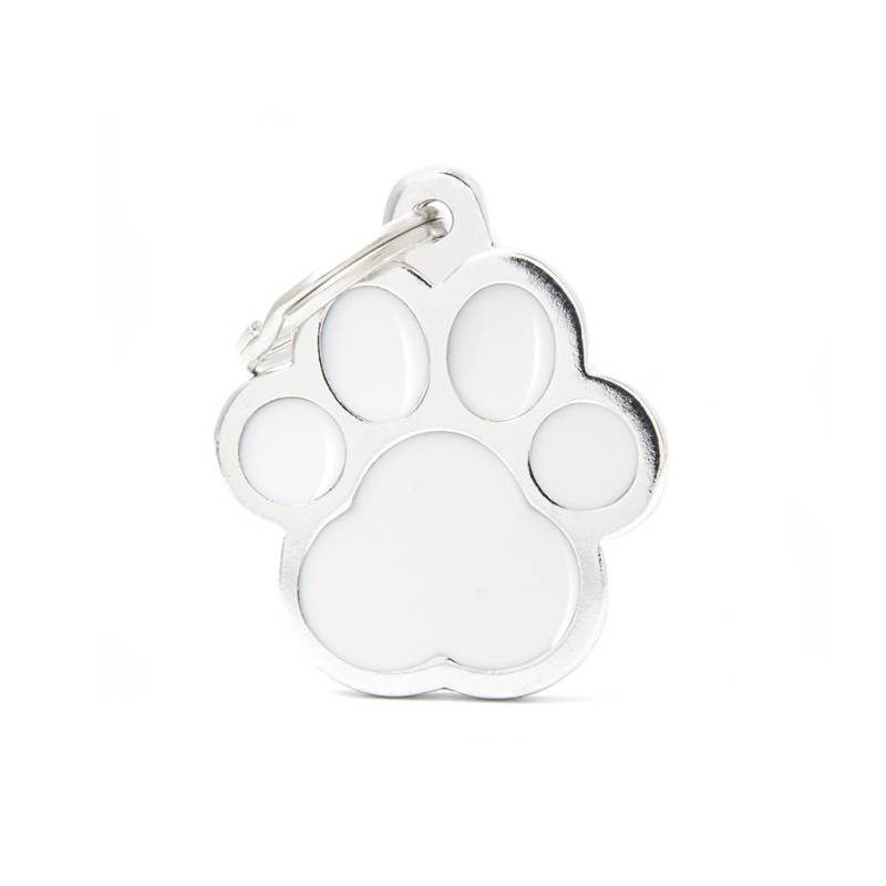 MyFamily Hundemarke Classic Große Pfote Weiß 30 x 35 mm MyFamily Hundemarke Classic Große Pfote Weiß 30 x 35 mm von MyFamily