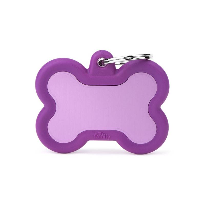 MyFamily Hundemarke Hushtag Xl Knochen Lila 49 x 36 mm MyFamily Hundemarke Hushtag Xl Knochen Lila 49 x 36 mm von MyFamily
