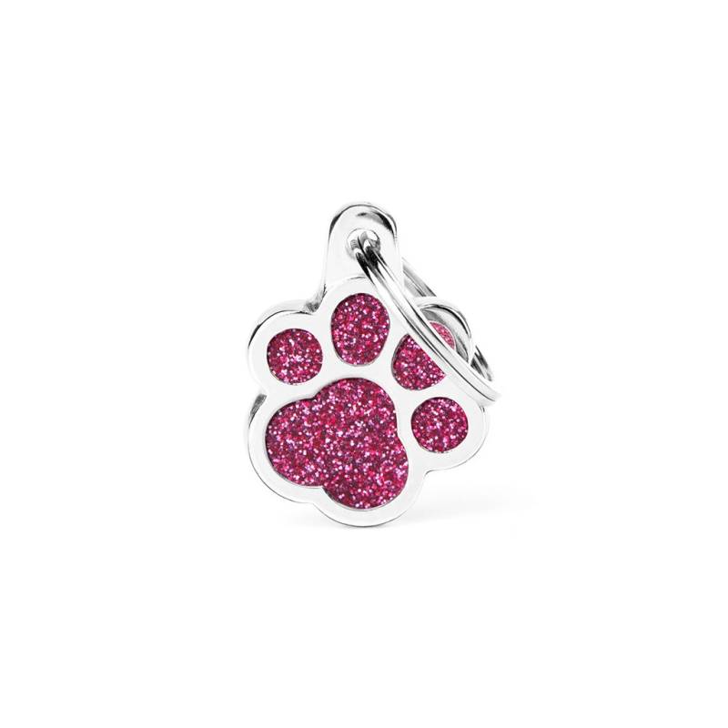 MyFamily Hundemarke Shine Glitter Kleine Pfote Pink 20 x 20 mm MyFamily Hundemarke Shine Glitter Kleine Pfote Pink 20 x 20 mm von MyFamily