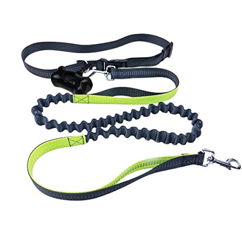 MyHaing Haustier Leine Hund Laufen Reflektierendes Band Elastisches passendes Seil für kleine und mittlere Hunde mit Mülltrenner MyHaing Haustier Leine Hund Laufen Reflektierendes Band Elastisches passendes Seil für kleine und mittlere Hunde mit Mülltrenner von MyHaing