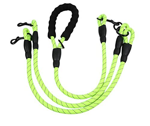 Nylon Double End Traktion Seil Schaum Griff Night Glow Hund Traktion Gürtel von MyHaing