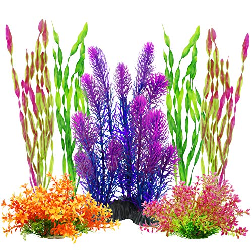 MyLifeUNIT Künstliche Aquarium-Pflanzen für Aquarien, Kunststoff, 7 Stück, Style B von MyLifeUNIT