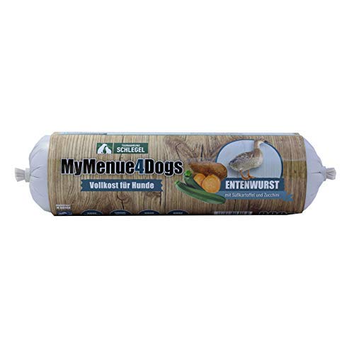 MyMenue4Dogs Hundefutter Entenwurst - 800 g von MyMenue4Dogs