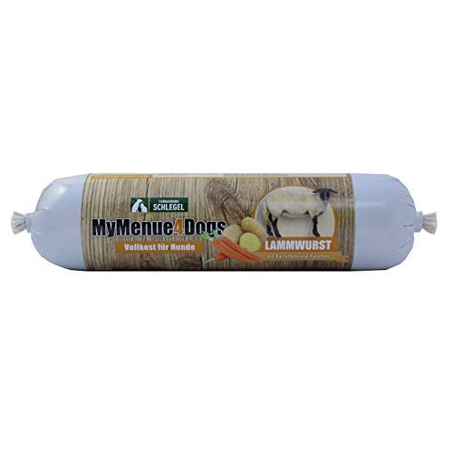 MyMenue4Dogs Hundefutter Lammwurst - 400 g von MyMenue4Dogs