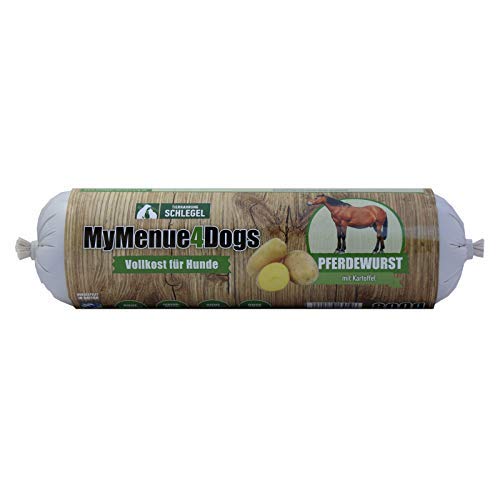 MyMenue4Dogs Hundefutter Pferdewurst - 800 g von MyMenue4Dogs