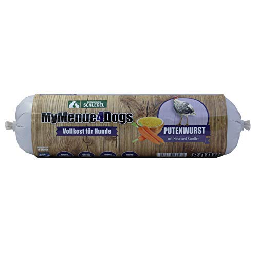 MyMenue4Dogs Hundefutter Putenwurst - 800 g von MyMenue4Dogs