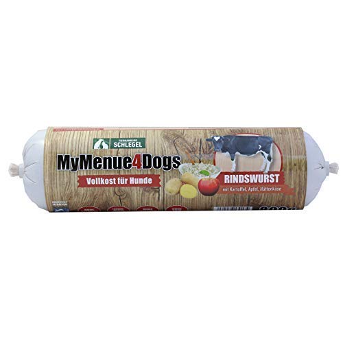 MyMenue4Dogs Hundefutter Rindswurst - 800 g von MyMenue4Dogs