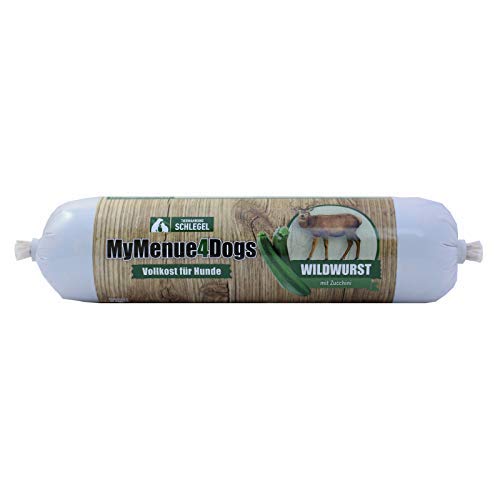 MyMenue4Dogs Hundefutter Wildwurst - 400 g von MyMenue4Dogs