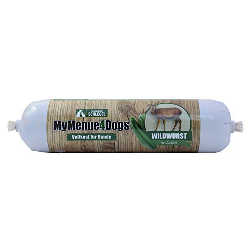 MyMenue4Dogs Hundefutter Wildwurst - 400 g von MyMenue4Dogs
