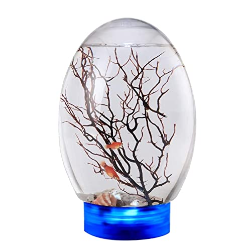 19 x 8,2 cm, Mini-Fisch für Aquarium, transparente Fischschale, Heimdekoration, Topf, Glas, leicht zu transportieren, für Kinder, Belohnungen, Gif, Schreibtisch, Aquarium, klein von Myazs