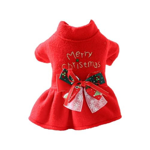 Hunde Warm Kleid Mit Bowknot Decors Weihnachten Hunde Rock Winter Herbst Hochzeit Kleider Nette Süße Kleine Hunde Rock Hundekleid Geschirre Für Kleine Hunde Hundekleider Für Hunde Mädchen Frohe von Myazs