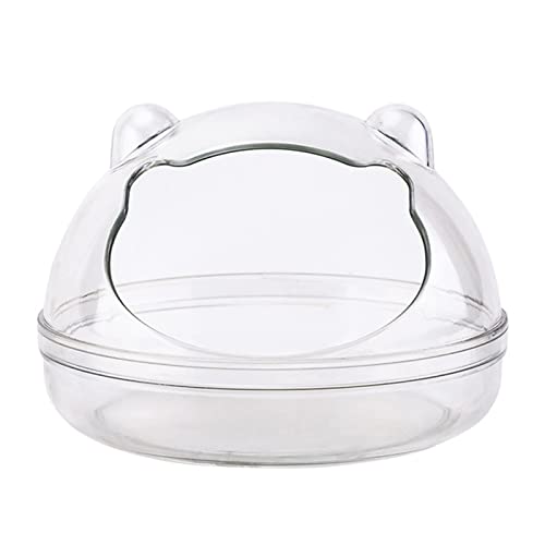 Myazs Badesandbehälter für Hamster, Kunststoff, Badezimmer, transparente Box, Badespielzeug, Zubehör für Kleintiere, Badebehälter für Hamster von Myazs