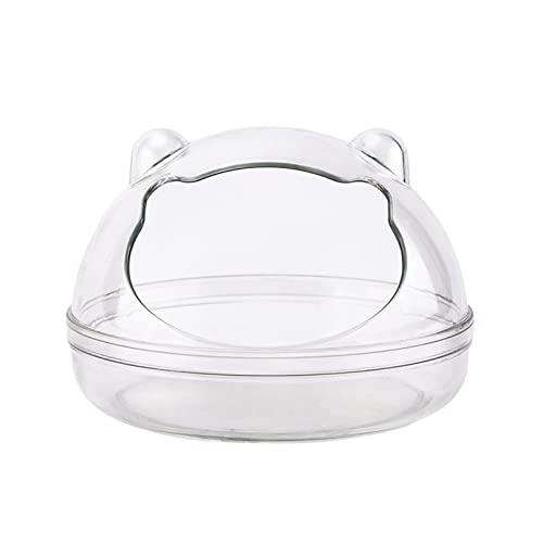 Myazs Badesandbehälter für Hamster, Kunststoff, Badezimmer, transparente Box, Badespielzeug, Zubehör für Kleintiere, Badebehälter für Hamster von Myazs