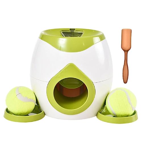 Myazs Dog Slow Feeder Treat Dispenser Dog Toy Interactive Puzzle Ball Toy For Indoor Outdoor Dogs With Removable Plates Spoon Dog Stuffed Toys Without Squeakers von Myazs