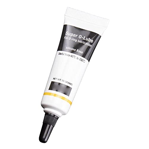 Myazs Wasserdichtes Silikonfett, Silikon-Dichtstoff, Klempner für O-Ringe, 10 g, Silikonfett für O-Ringe für Wasserfilter von Myazs