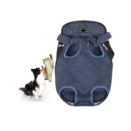 MyDogo LovelyBueSolid Reise-Rucksack für Haustiere, Welpen, Katzen, kleine und mittelgroße Hunde, verstellbar, für Reisen, Wandern, Radfahren, Outdoor von Mydogo