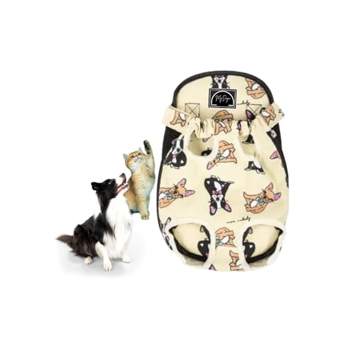 MyDogo NiceCanvasDog Bequemer Reise-Rucksack für Ihre geliebten Haustiere, Welpen, Katzen, kleine, mittelgroße Hunde, verstellbar, entworfen für Reisen, Wandern, Radfahren, Outdoor von Mydogo