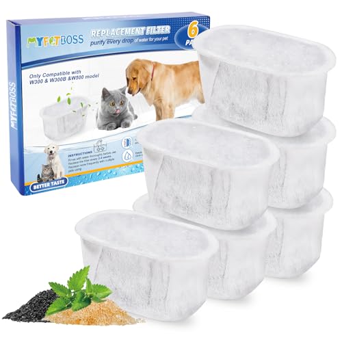 MyfatBOSS 6 Teiliges Filter-Set für Katzen- und Hundetrinkbrunnen, Universelle Kompatibilität mit Wopet 2L, langlebige Klarheit und Hygiene für Ihre Vierbeinigen Freunde MyfatBOSS 6 Teiliges Filter-Set für Katzen- und Hundetrinkbrunnen, Universelle Kompatibilität mit Wopet 2L, langlebige Klarheit und Hygiene für Ihre Vierbeinigen Freunde von MyfatBOSS