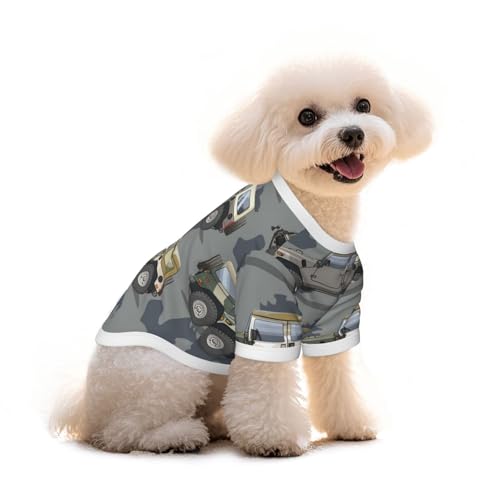 Myfsucce Hundebekleidung für kleine Hunde, Auto-Muster, Hunde-Shirts für Jungen, Mädchen, Welpen, Haustiere, Katzen, Sommer, passend für 1,8–2,9 kg Myfsucce Hundebekleidung für kleine Hunde, Auto-Muster, Hunde-Shirts für Jungen, Mädchen, Welpen, Haustiere, Katzen, Sommer, passend für 1,8–2,9 kg von Myfsucce