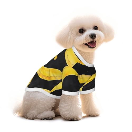 Myfsucce Hundebekleidung für kleine Hunde, Bananenmuster, Hunde-Shirts für Jungen, Mädchen, Welpen, Haustiere, Katzen, Sommer, passend für 2,9–4,5 kg Myfsucce Hundebekleidung für kleine Hunde, Bananenmuster, Hunde-Shirts für Jungen, Mädchen, Welpen, Haustiere, Katzen, Sommer, passend für 2,9–4,5 kg von Myfsucce