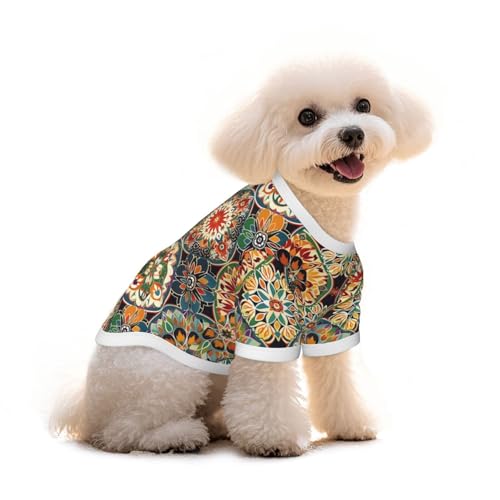 Myfsucce Hundebekleidung für kleine Hunde, Boho-Mandala, Blumenmuster, für Jungen, Mädchen, Welpen, Haustiere, Katzen, Sommer, passend für 5 - 7,3 kg Myfsucce Hundebekleidung für kleine Hunde, Boho-Mandala, Blumenmuster, für Jungen, Mädchen, Welpen, Haustiere, Katzen, Sommer, passend für 5 - 7,3 kg von Myfsucce