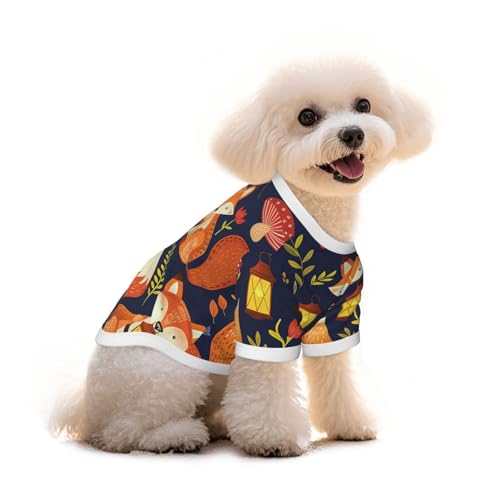 Myfsucce Hundebekleidung für kleine Hunde, Cartoon-Blume, Fuchs, Hunde-Shirts für Jungen, Mädchen, Welpen, Haustiere, Katzen, Sommer, passend für 2,9–4,5 kg Myfsucce Hundebekleidung für kleine Hunde, Cartoon-Blume, Fuchs, Hunde-Shirts für Jungen, Mädchen, Welpen, Haustiere, Katzen, Sommer, passend für 2,9–4,5 kg von Myfsucce