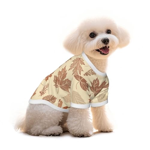 Myfsucce Hundebekleidung für kleine Hunde, Herbst-Ahornblatt, für Jungen, Mädchen, Welpen, Haustiere, Katzen, Sommer, passend für 2,9–4,5 kg Myfsucce Hundebekleidung für kleine Hunde, Herbst-Ahornblatt, für Jungen, Mädchen, Welpen, Haustiere, Katzen, Sommer, passend für 2,9–4,5 kg von Myfsucce