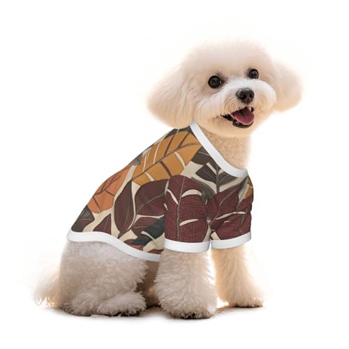 Myfsucce Hundebekleidung für kleine Hunde, Herbstblätter, beige, Hunde-Shirts für Jungen, Mädchen, Welpen, Haustiere, Katzen, Sommer, passend für 2,9–4,5 kg Myfsucce Hundebekleidung für kleine Hunde, Herbstblätter, beige, Hunde-Shirts für Jungen, Mädchen, Welpen, Haustiere, Katzen, Sommer, passend für 2,9–4,5 kg von Myfsucce