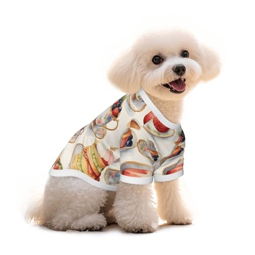 Myfsucce Hundebekleidung für kleine Hunde, Kaffeekuchen, Futter für Jungen, Mädchen, Welpen, Haustiere, Katzen, Sommer, passend für 5 - 7,3 kg Myfsucce Hundebekleidung für kleine Hunde, Kaffeekuchen, Futter für Jungen, Mädchen, Welpen, Haustiere, Katzen, Sommer, passend für 5 - 7,3 kg von Myfsucce