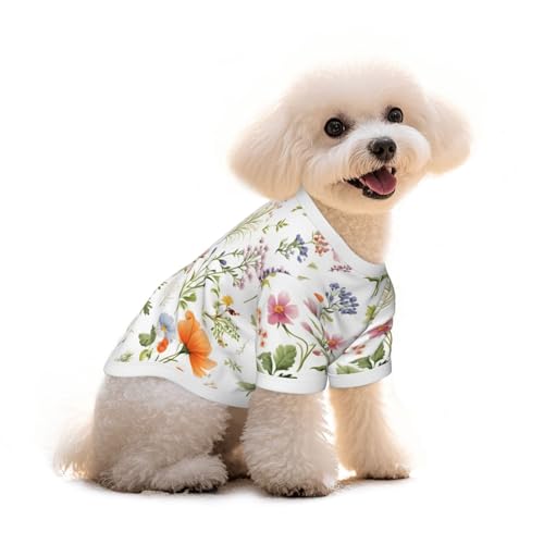 Myfsucce Hundebekleidung für kleine Hunde, Lavendel, Gänseblümchen, für Jungen, Mädchen, Welpen, Haustiere, Katzen, Sommer, passend für 2,9–4,5 kg Myfsucce Hundebekleidung für kleine Hunde, Lavendel, Gänseblümchen, für Jungen, Mädchen, Welpen, Haustiere, Katzen, Sommer, passend für 2,9–4,5 kg von Myfsucce