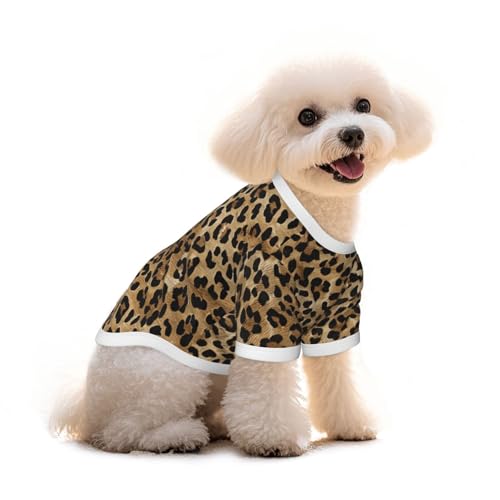 Myfsucce Hundebekleidung für kleine Hunde, Leopardenfellmuster, für Jungen, Mädchen, Welpen, Haustiere, Katzen, Sommer, passend für 5 - 7,3 kg Myfsucce Hundebekleidung für kleine Hunde, Leopardenfellmuster, für Jungen, Mädchen, Welpen, Haustiere, Katzen, Sommer, passend für 5 - 7,3 kg von Myfsucce