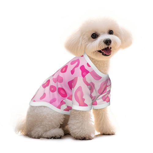 Myfsucce Hundebekleidung für kleine Hunde, Leopardenmuster, für Jungen, Mädchen, Welpen, Haustiere, Katzen, Sommer, passend für 1,8–2,9 kg, Rosa Myfsucce Hundebekleidung für kleine Hunde, Leopardenmuster, für Jungen, Mädchen, Welpen, Haustiere, Katzen, Sommer, passend für 1,8–2,9 kg, Rosa von Myfsucce