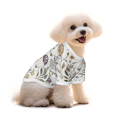 Myfsucce Hundebekleidung für kleine Hunde, Pilze, Wildblumen, Hunde-Shirts für Jungen, Mädchen, Welpen, Haustiere, Katzen, Sommer, passend für 2,9–4,5 kg Myfsucce Hundebekleidung für kleine Hunde, Pilze, Wildblumen, Hunde-Shirts für Jungen, Mädchen, Welpen, Haustiere, Katzen, Sommer, passend für 2,9–4,5 kg von Myfsucce