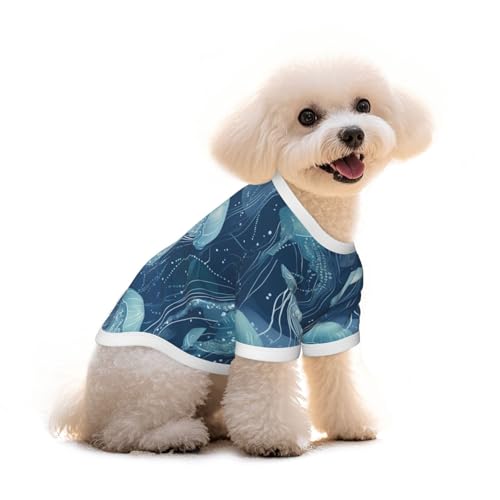 Myfsucce Hundebekleidung für kleine Hunde, Quallenmuster, Hunde-Shirts für Jungen, Mädchen, Welpen, Haustiere, Katzen, Sommer, passend für 2,9–4,5 kg Myfsucce Hundebekleidung für kleine Hunde, Quallenmuster, Hunde-Shirts für Jungen, Mädchen, Welpen, Haustiere, Katzen, Sommer, passend für 2,9–4,5 kg von Myfsucce