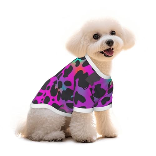 Myfsucce Hundebekleidung für kleine Hunde, Regenbogen-Leoparden-Punkte, Hunde-Shirts für Jungen, Mädchen, Welpen, Haustiere, Katzen, Sommer, passend für 2,9–4,5 kg Myfsucce Hundebekleidung für kleine Hunde, Regenbogen-Leoparden-Punkte, Hunde-Shirts für Jungen, Mädchen, Welpen, Haustiere, Katzen, Sommer, passend für 2,9–4,5 kg von Myfsucce