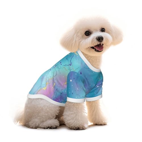 Myfsucce Hundebekleidung für kleine Hunde, Rosa, Blau, Gold, Muster, Hunde-Shirts für Jungen, Mädchen, Welpen, Haustiere, Katzen, Sommer, passend für 5 - 7,3 kg Myfsucce Hundebekleidung für kleine Hunde, Rosa, Blau, Gold, Muster, Hunde-Shirts für Jungen, Mädchen, Welpen, Haustiere, Katzen, Sommer, passend für 5 - 7,3 kg von Myfsucce