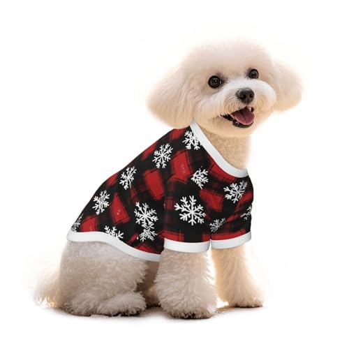 Myfsucce Hundebekleidung für kleine Hunde, Rot, kariert, Schneeflocken, Hunde-Shirts für Jungen, Mädchen, Welpen, Haustiere, Katzen, Sommer, passend für 1,8–2,9 kg Myfsucce Hundebekleidung für kleine Hunde, Rot, kariert, Schneeflocken, Hunde-Shirts für Jungen, Mädchen, Welpen, Haustiere, Katzen, Sommer, passend für 1,8–2,9 kg von Myfsucce