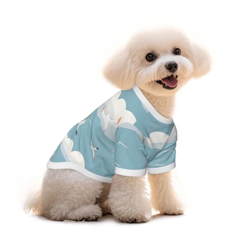 Myfsucce Hundebekleidung für kleine Hunde, Vogel Möwe, für Jungen, Mädchen, Welpen, Haustiere, Katzen, Sommer, passend für 2,9–4,5 kg von Myfsucce