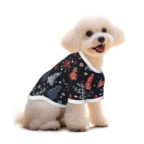 Myfsucce Hundebekleidung für kleine Hunde, Weihnachtsbaum-Muster, Hunde-Shirts für Jungen, Mädchen, Welpen, Haustiere, Katzen, Sommer, passend für 5 - 7,3 kg Myfsucce Hundebekleidung für kleine Hunde, Weihnachtsbaum-Muster, Hunde-Shirts für Jungen, Mädchen, Welpen, Haustiere, Katzen, Sommer, passend für 5 - 7,3 kg von Myfsucce