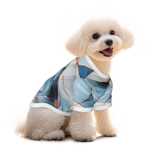 Myfsucce Hundebekleidung für kleine Hunde, abstraktes blau-rosa Marmor, Geo, Hunde-Shirts für Jungen, Mädchen, Welpen, Haustiere, Katzen, Sommer-Passform, 2,9–4,5 kg Myfsucce Hundebekleidung für kleine Hunde, abstraktes blau-rosa Marmor, Geo, Hunde-Shirts für Jungen, Mädchen, Welpen, Haustiere, Katzen, Sommer-Passform, 2,9–4,5 kg von Myfsucce