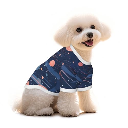 Myfsucce Hundebekleidung für kleine Hunde, abstraktes rosa blaues Hunde-Shirt für Jungen, Mädchen, Welpen, Haustiere, Katzen, Sommer, passend für 1,8–2,9 kg Myfsucce Hundebekleidung für kleine Hunde, abstraktes rosa blaues Hunde-Shirt für Jungen, Mädchen, Welpen, Haustiere, Katzen, Sommer, passend für 1,8–2,9 kg von Myfsucce