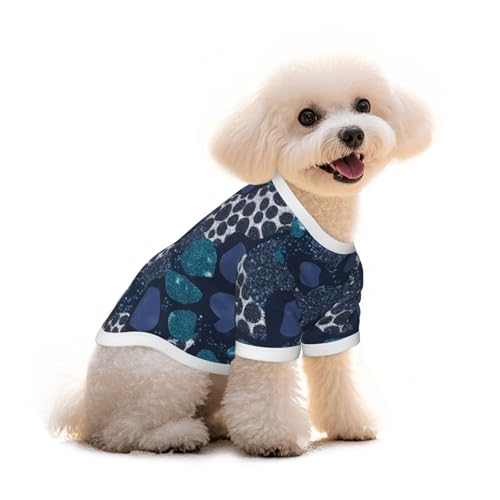 Myfsucce Hundebekleidung für kleine Hunde, blauer Glitzer, Leopardenmuster, für Jungen, Mädchen, Welpen, Haustiere, Katzen, Sommer, passend für 1,8–2,9 kg Myfsucce Hundebekleidung für kleine Hunde, blauer Glitzer, Leopardenmuster, für Jungen, Mädchen, Welpen, Haustiere, Katzen, Sommer, passend für 1,8–2,9 kg von Myfsucce
