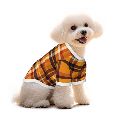 Myfsucce Hundebekleidung für kleine Hunde, braunes Büffelkaro, für Jungen, Mädchen, Welpen, Haustiere, Katzen, Sommergröße, 2,9–4,5 kg Myfsucce Hundebekleidung für kleine Hunde, braunes Büffelkaro, für Jungen, Mädchen, Welpen, Haustiere, Katzen, Sommergröße, 2,9–4,5 kg von Myfsucce