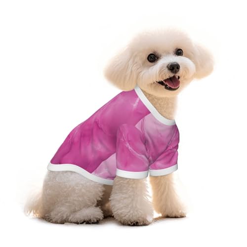 Myfsucce Hundebekleidung für kleine Hunde, hellrosa Marmor-Textur, Hunde-Shirts für Jungen, Mädchen, Welpen, Haustiere, Katzen, Sommer, passend für 1,8–2,9 kg Myfsucce Hundebekleidung für kleine Hunde, hellrosa Marmor-Textur, Hunde-Shirts für Jungen, Mädchen, Welpen, Haustiere, Katzen, Sommer, passend für 1,8–2,9 kg von Myfsucce